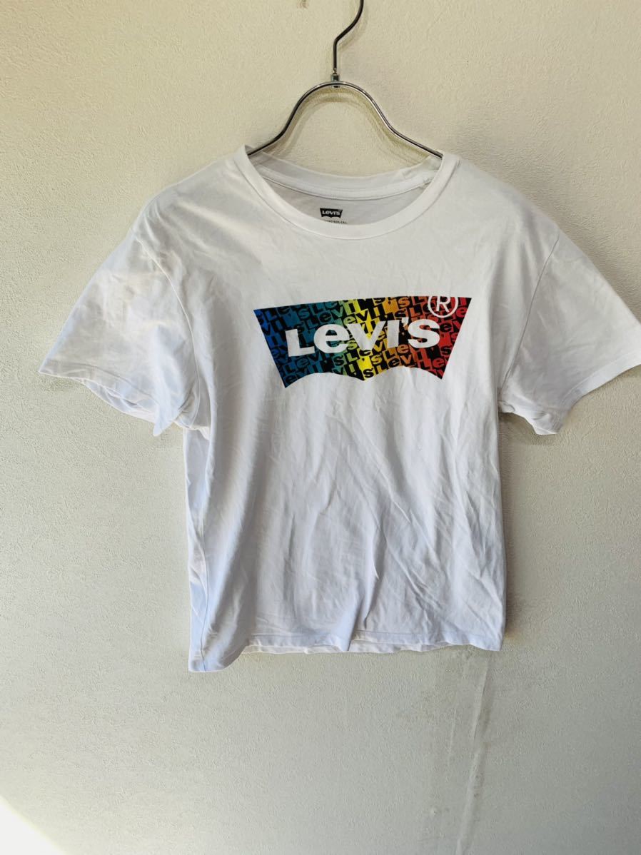 【人気】Levis/リーバイス　Tシャツ　白/ホワイト　メンズ　S　サイズ　素材　綿（K721）_画像4