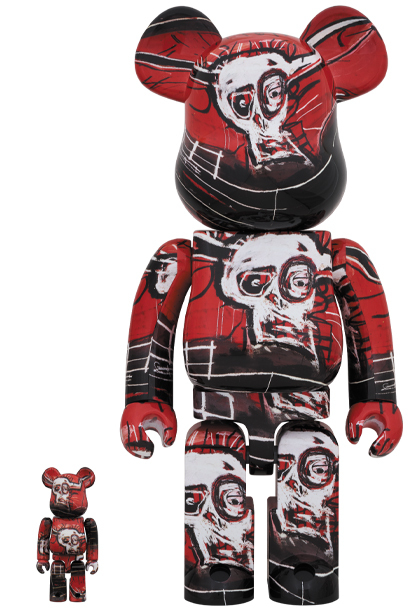 BE@RBRICK「JEAN-MICHEL BASQUIAT #5 100％ & 400％」ジャン＝ミシェル・バスキア MEDICOM TOY ベアブリック メディコムトイ