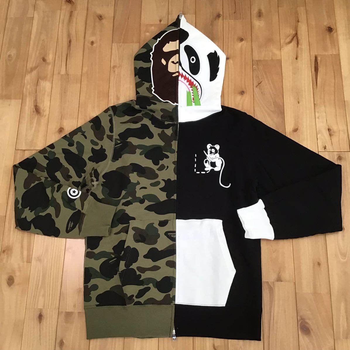男の子向けプレゼント集結 bathing a hoodie zip full panda Lサイズ