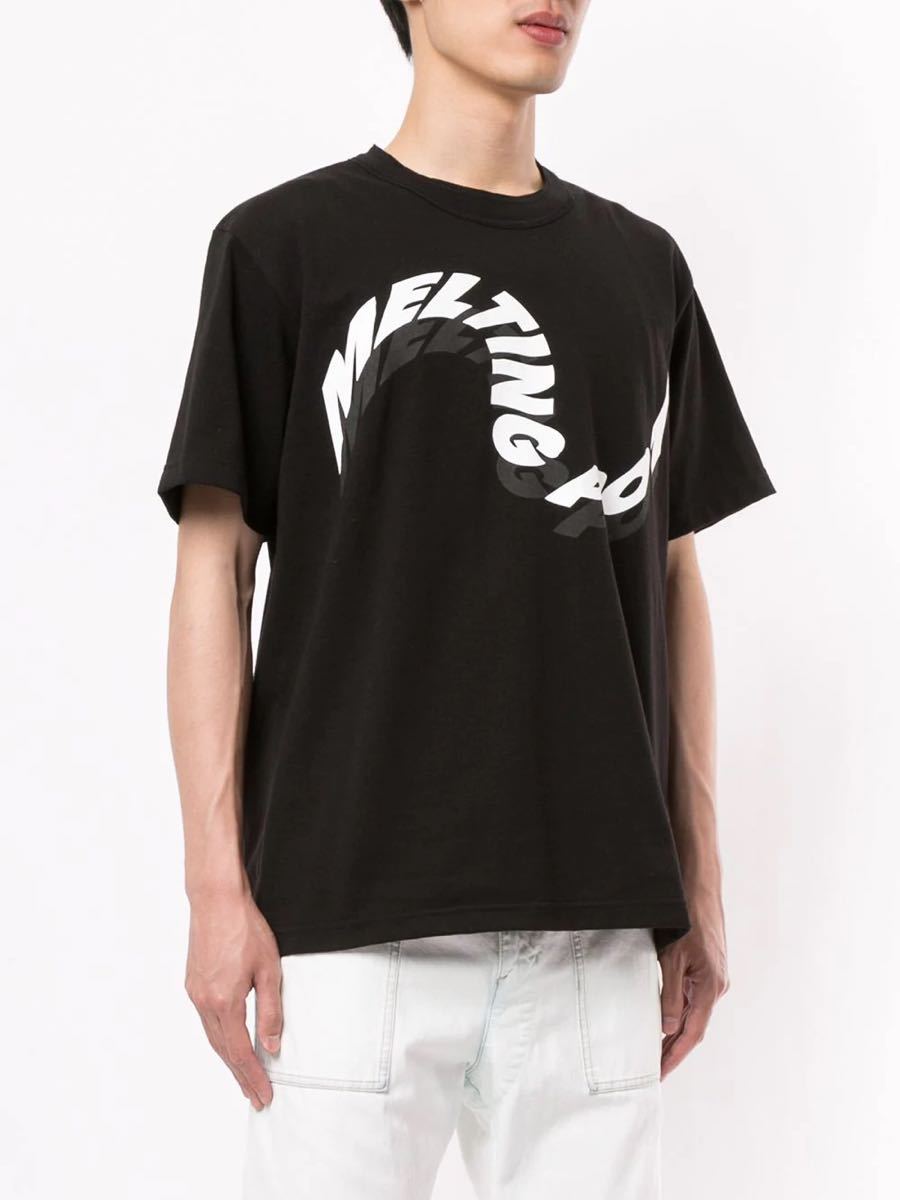 美品 定価17 600円 sacaiサカイMelting Pot Tシャツ1ブラック 美品 定価17 600円 sacaiサカイMelting Pot Tシャツ1ブラック