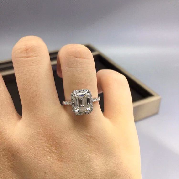 3カラット 】輝くモアサナイト リング K18WG www.abbyappliances.com