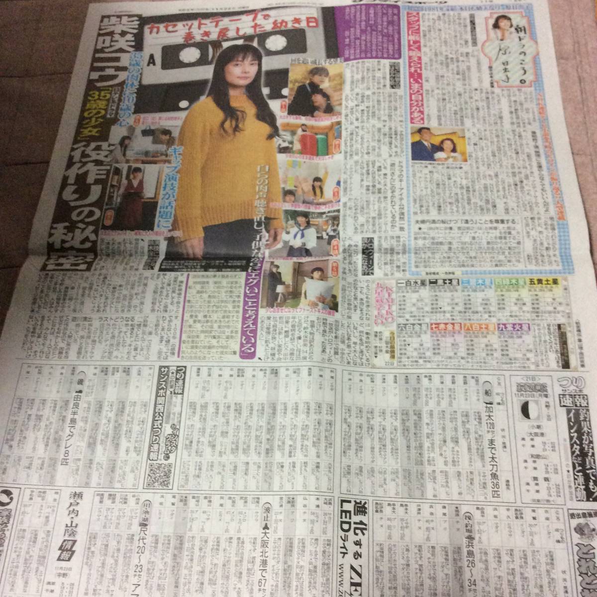V2020.11/22サンケイスポーツ 柴咲コウ　ドラマ 35歳の少女　特集　記事新聞_画像2