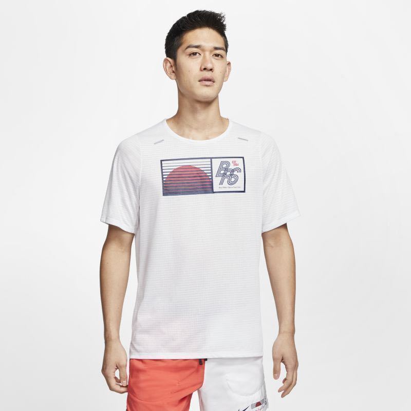 新品 定価6150円　 Lサイズ NIKE ナイキ メンズ　 ライズ 365 Dri-FIT ブルー リボン スポーツ ランニング Tシャツ