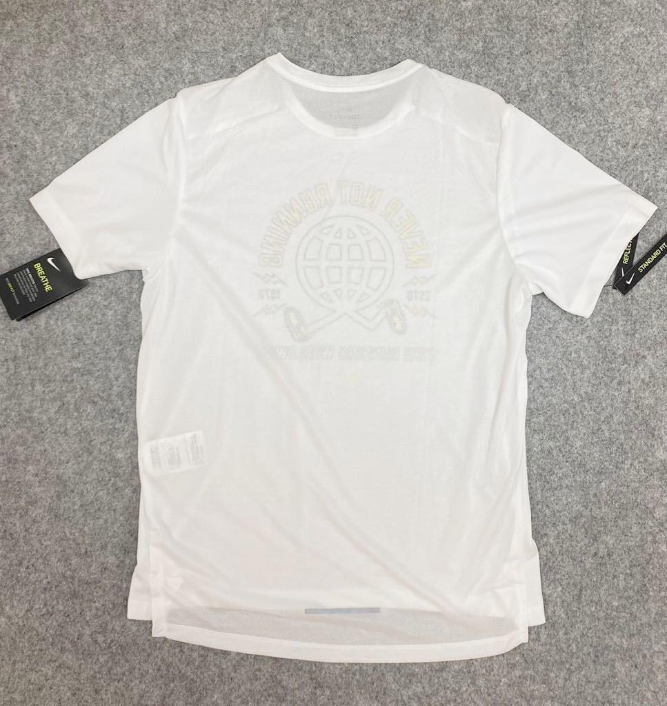 新品 定価4400円　Sサイズ　NIKE ナイキ　メンズ　ランニングシャツ　ワイルドラン　半袖Tシャツ　速乾　白　ホワイト