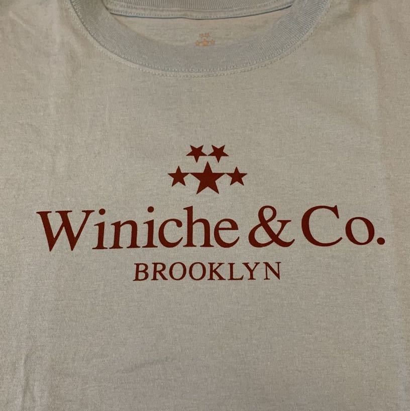 Winiche&Co Tシャツ Lサイズ ウィニッチアンドコー ロゴ BLUE New York City Brooklyn Tiffany＆Co. props store the apartment 90sの画像3