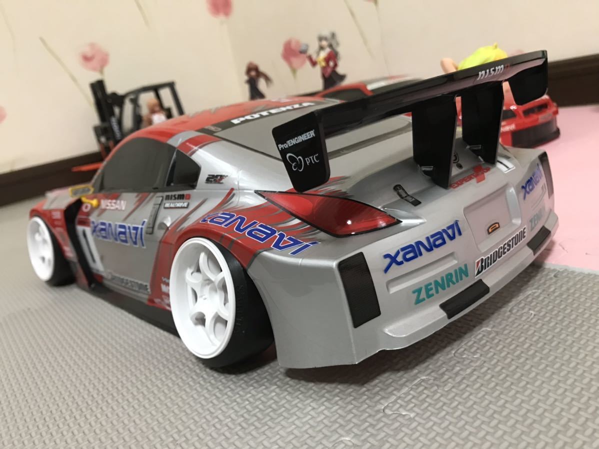 送料無料　1/10 日産　フェアレディZ Z33 ザナヴィ　レーシングカー　ラジコン　ボディ　タミヤ　TAMIYA NISSAN FAIRLADYZ XANAVI