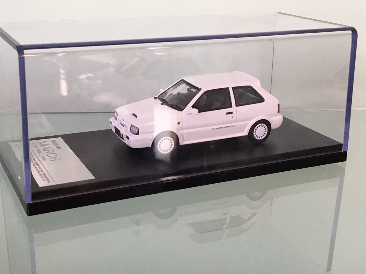 送料無料　1/43 日産　マーチ　スーパーターボ　ミニカー　ハイストーリー　Hi-Story NISSAN MARCH SUPER TURBO インターアライド_画像1