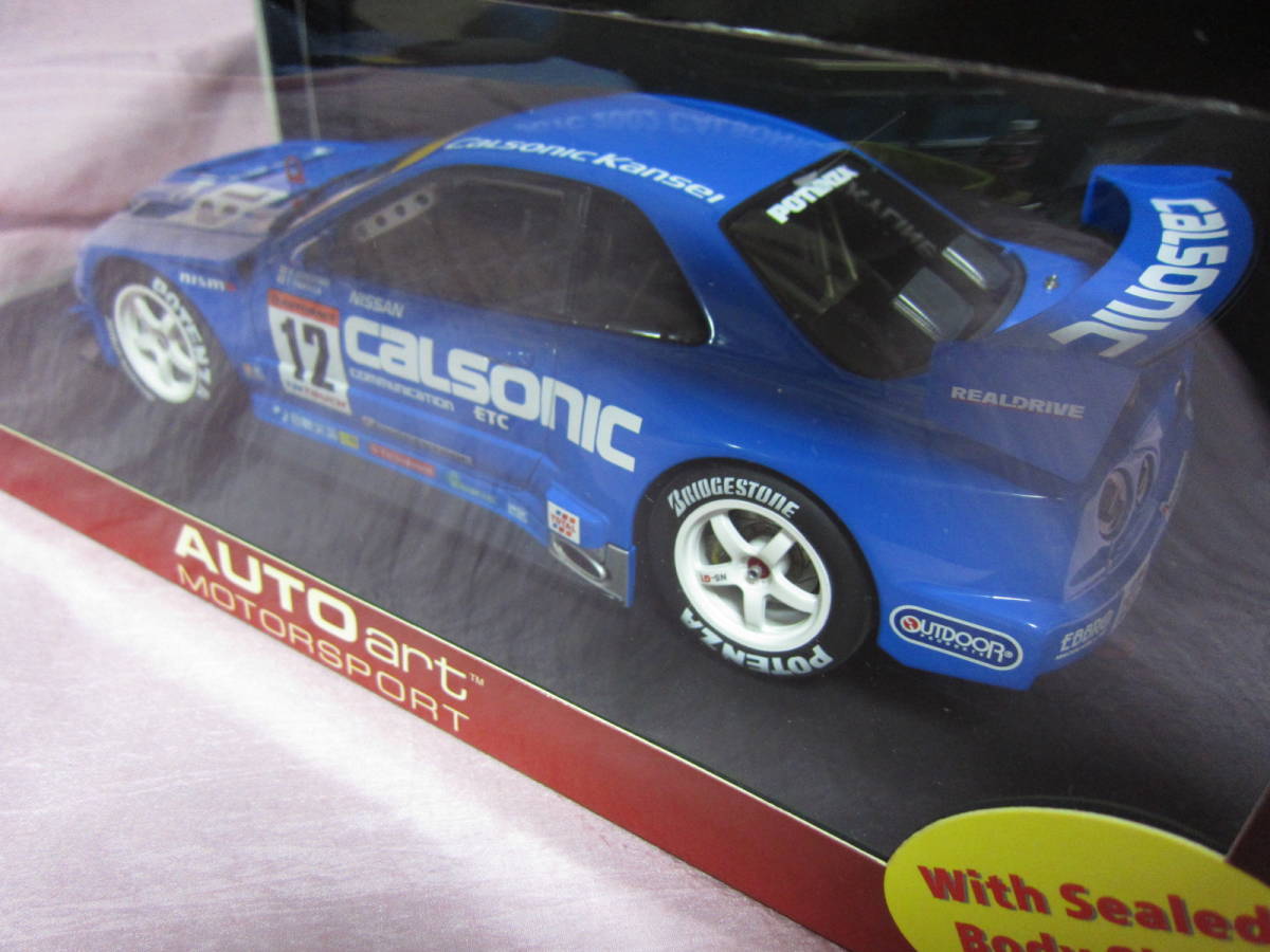  Auto Art 1/18 NISSAN SKYLINE JGTC 2002 CALSONIC #12