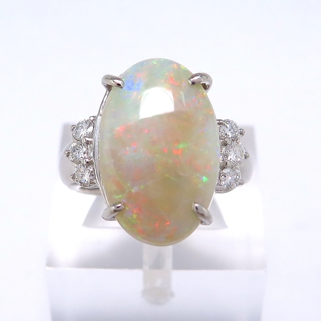 大決算セール Pt900 プラチナ リング 指輪 オパール7.010ct