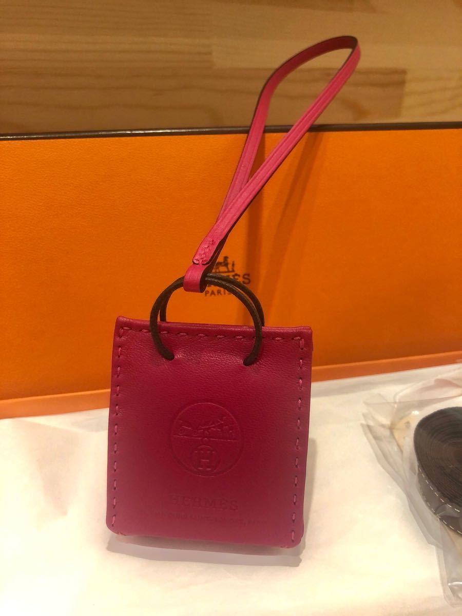 【新品】HERMES エルメス サック オランジュ バッグチャーム