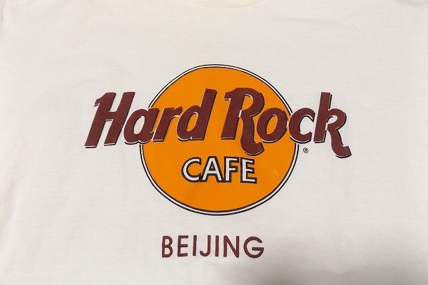 Z9605：HARD ROCK CAFE（ハードロックカフェ）BEIJING 北京Tシャツ/白/L:3_画像4