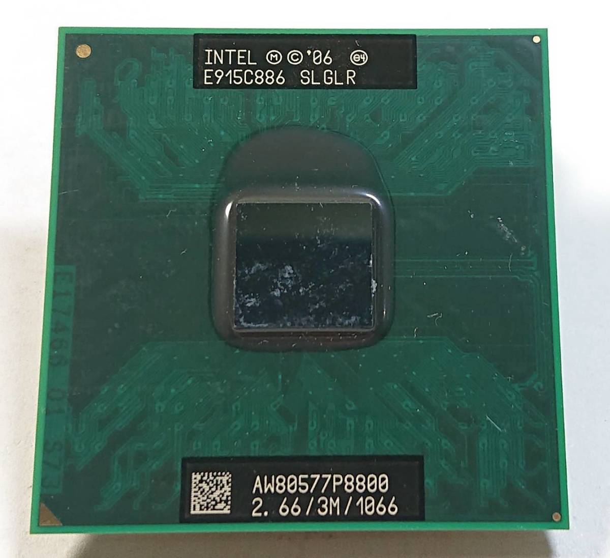 KN204 CPU Intel Core 2 Duo p8800 2.66GHz 1066MHz 3MB 2コア SLGLR_画像1