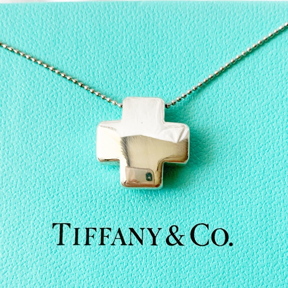 美品　TIFFANY&Co. ティファニー　ローマンクロス　ネックレス