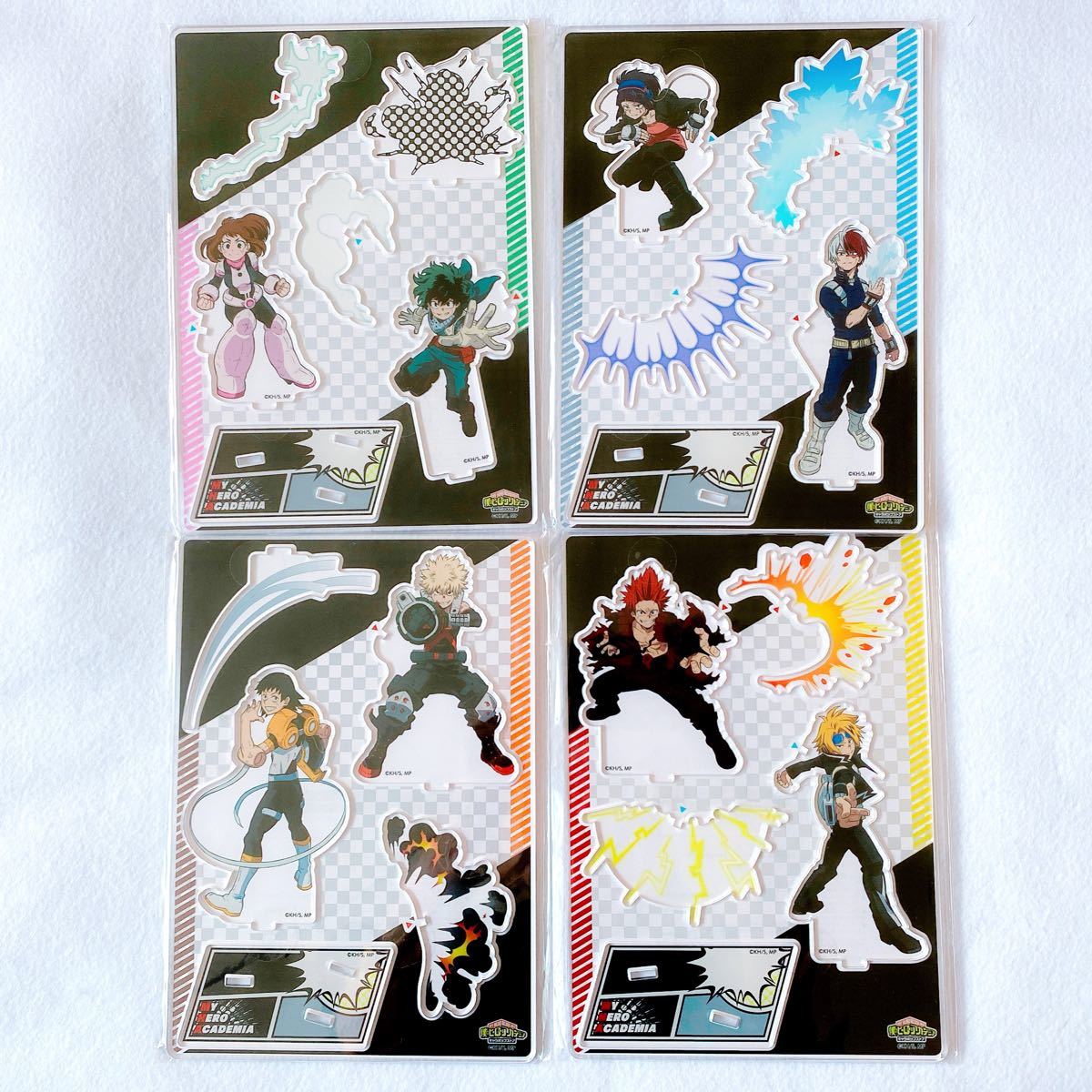 ヒロアカ キャラポップアップストア限定 アクリルスタンド アクリルジオラマ 緑谷 麗日 轟 耳郎 爆豪 瀬呂 上鳴 切島