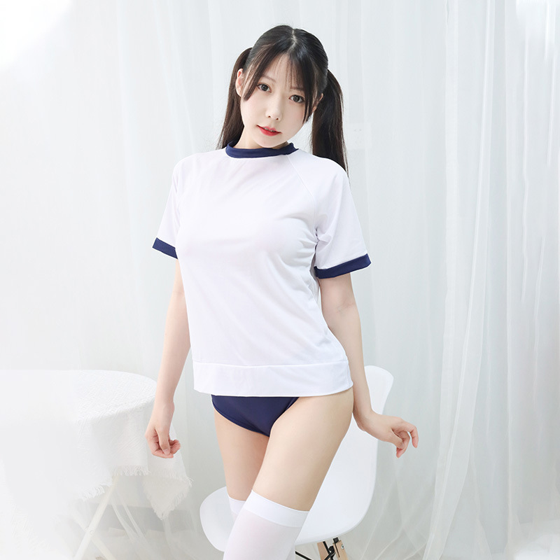 可愛い 体操服 トレーニングウエア トップス&ショーツ 学生服 コスプレ RT243_画像2