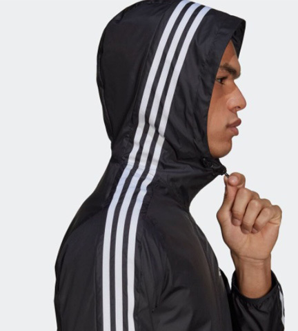 adidas 新品！3ストライプス ウインドブレーカー L黒 送料無料_画像5