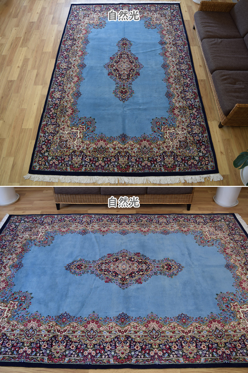 新品 ペルシャ 絨毯 ケルマン産 縦3m 横2m 6m2 6帖程度 298 x 200 cm