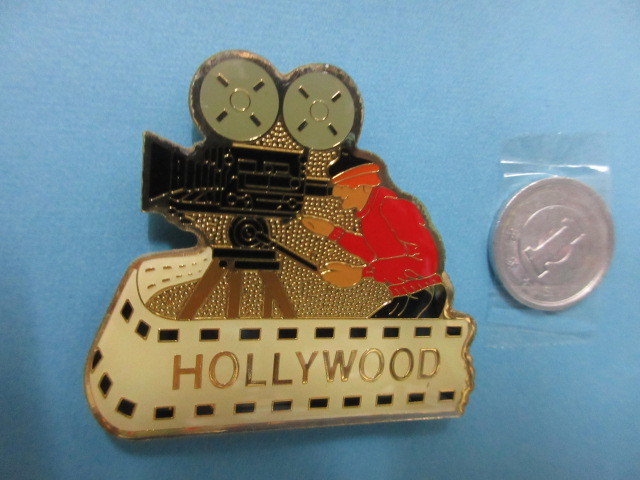 HOLLYWOOD映画カメラ・フィルムマグネット Los Angeles購入 経年変化有　_画像2