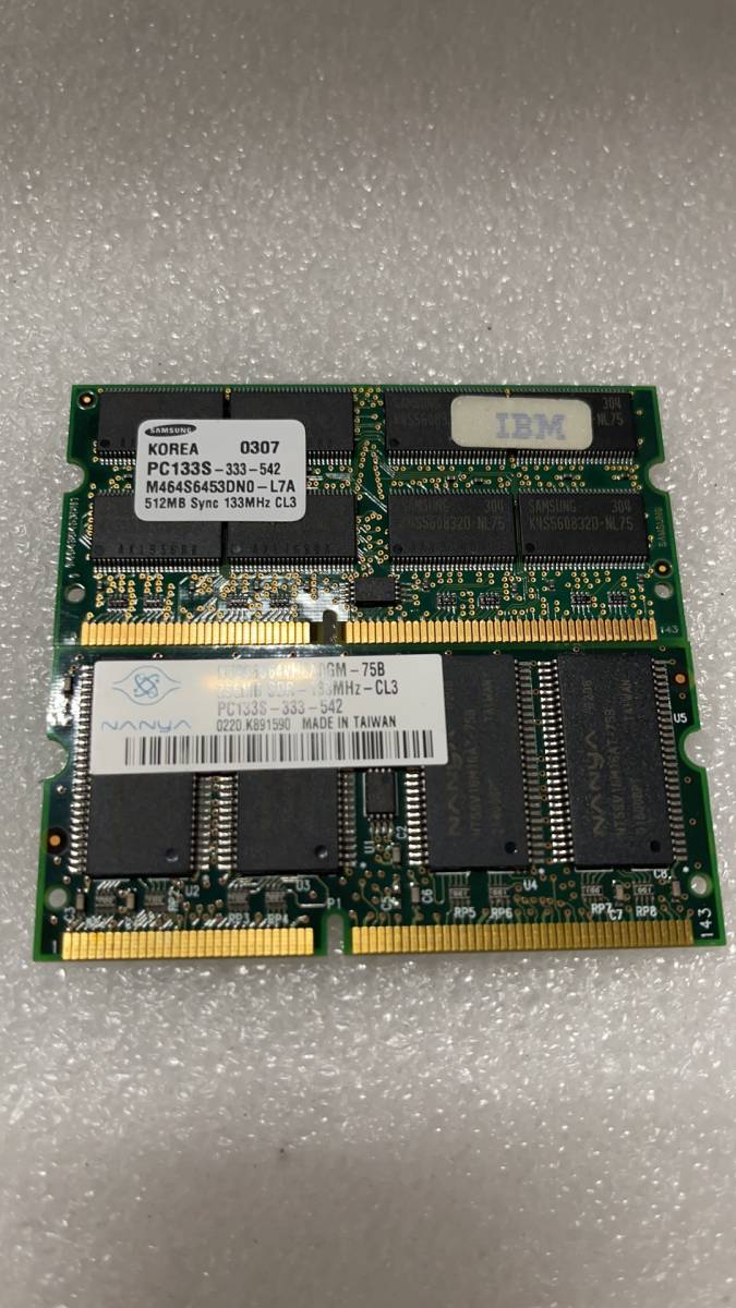  used good goods 256MB memory *2 PC133S-333-542 operation verification ending 