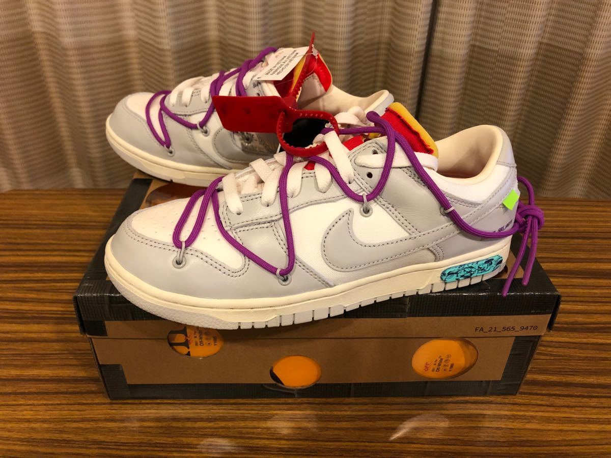 31 割引26 5cm素敵でユニークな Off White Nike Dunk Low 45 オフホワイト ダンク スニーカー 靴26 5cm Wulfydiving Re