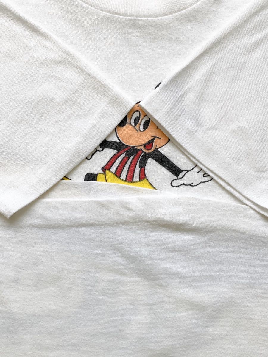80s 波乗りミッキー 染み込み Tシャツ オリジナル ビンテージ 80s 波乗りミッキー 染み込み Tシャツ オリジナル ビンテージ