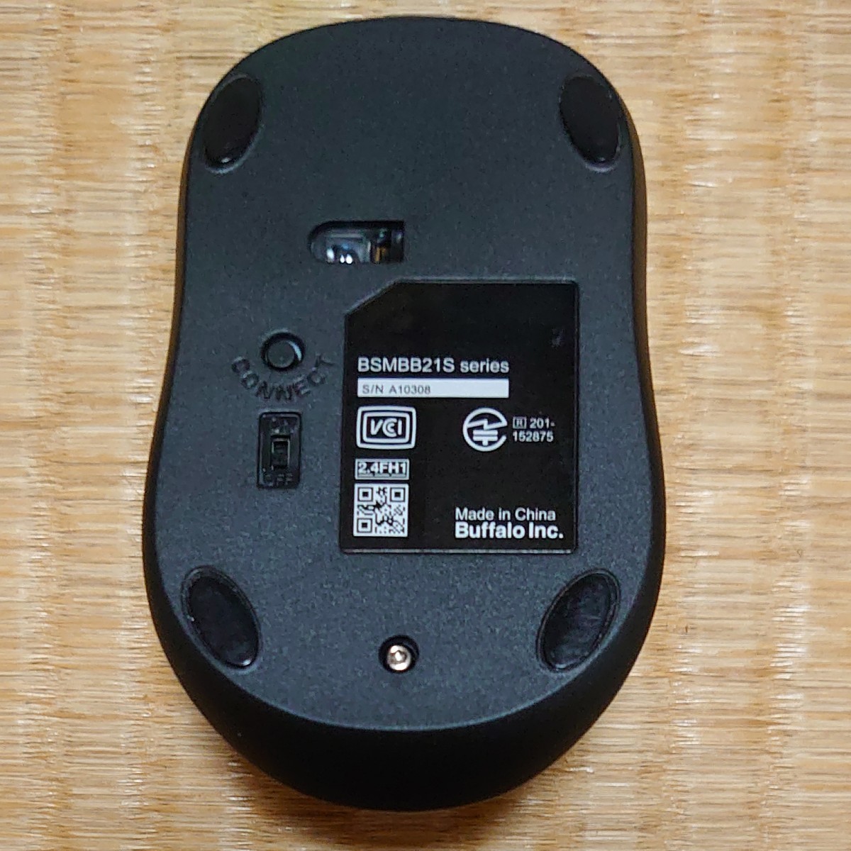 バッファロー BUFFALO 静音マウス 無線 ワイヤレス Bluetooth BSMBB21Sシリーズ BSMBB21SBK 黒