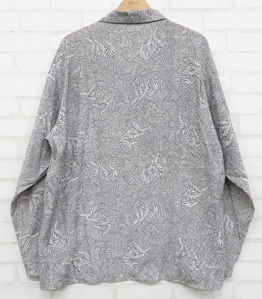 5T9274/OLDJOE 181SH10-11 PRINTED OPEN COLLAR SHIRTS ZEBRA オールド