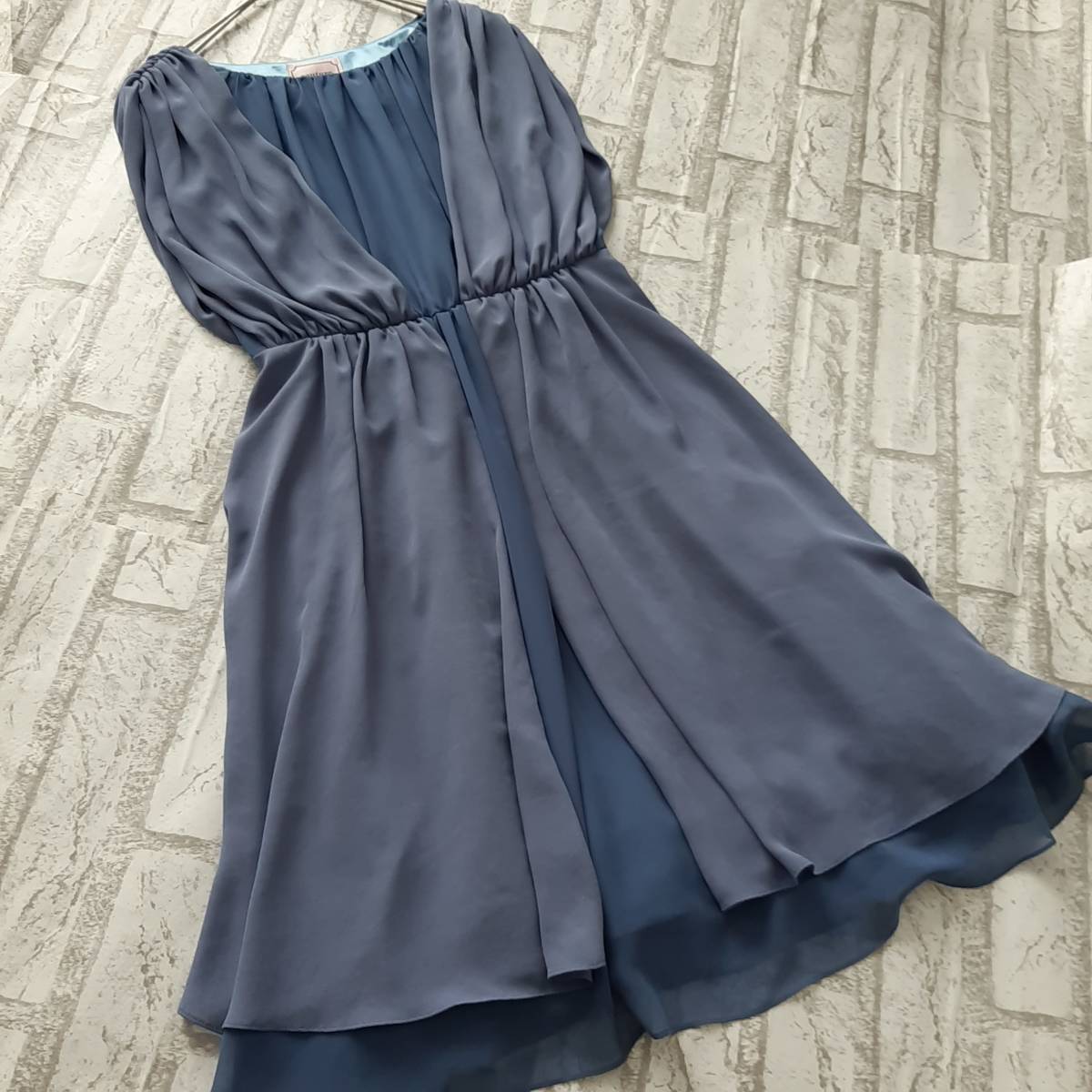 美品 アーバンリサーチ ドレス COUTURE MAISON シフォン 2枚重ね