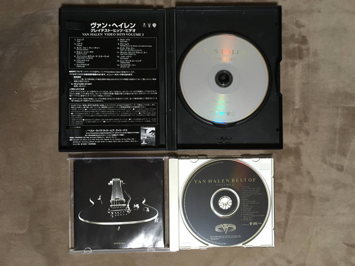 [ бесплатная доставка!!* редкий стикер есть!!*DVD.CD. 2 комплект * хорошая вещь!]*VAN HALEN Van * разделение Len *VIDEO HITS & BEST OF VOLUME Ⅰ*