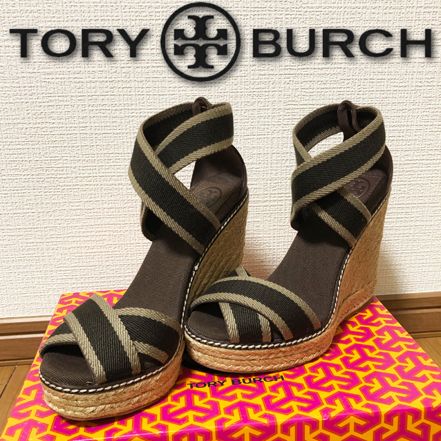 ◇新品◇TORY BURCHトリーバーチ◇サンダルウエッジサンダル－日本代購