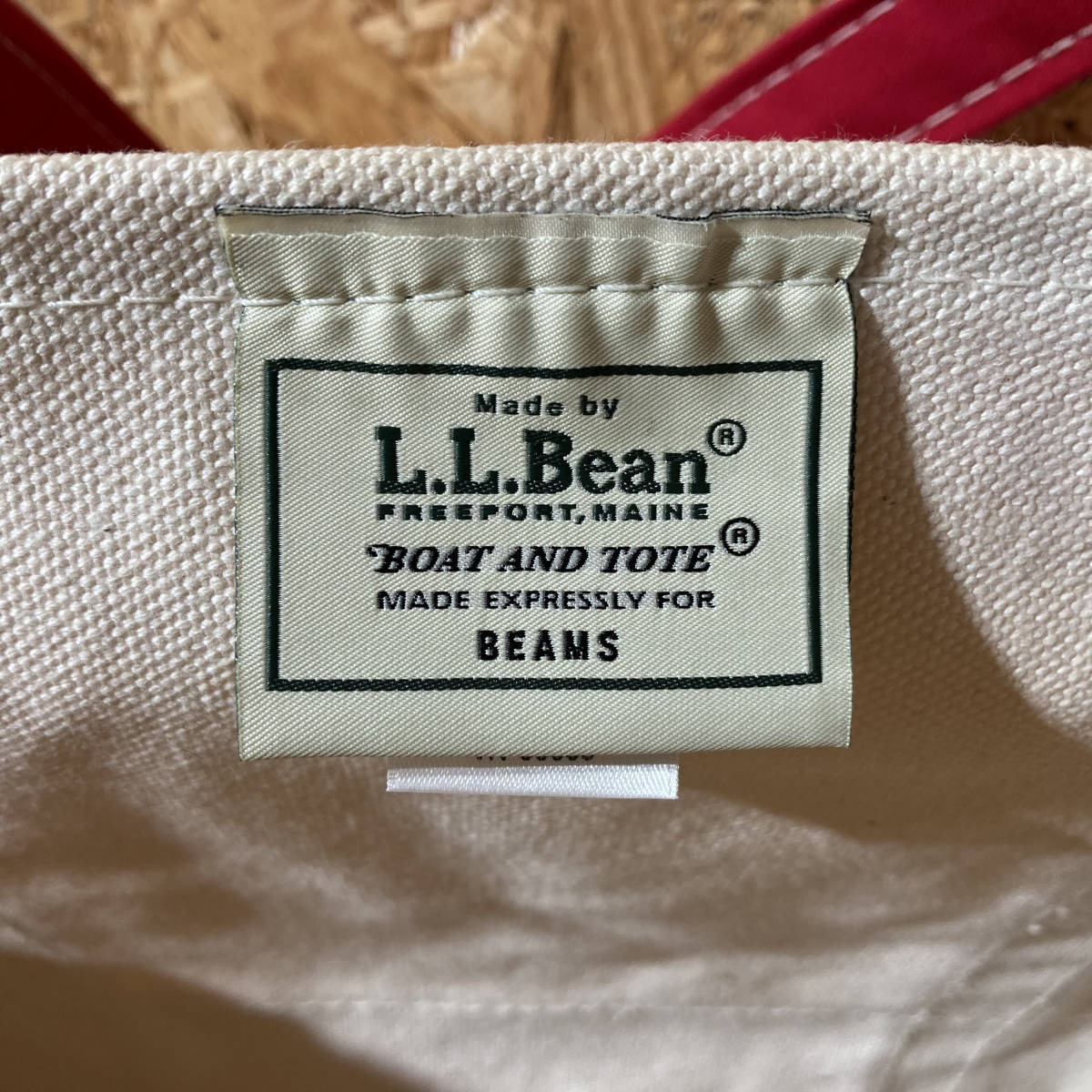 L.L.Bean BEAMS tote bag L red collaboration special order limitation Beams L e ruby nBOAT AND TOTE