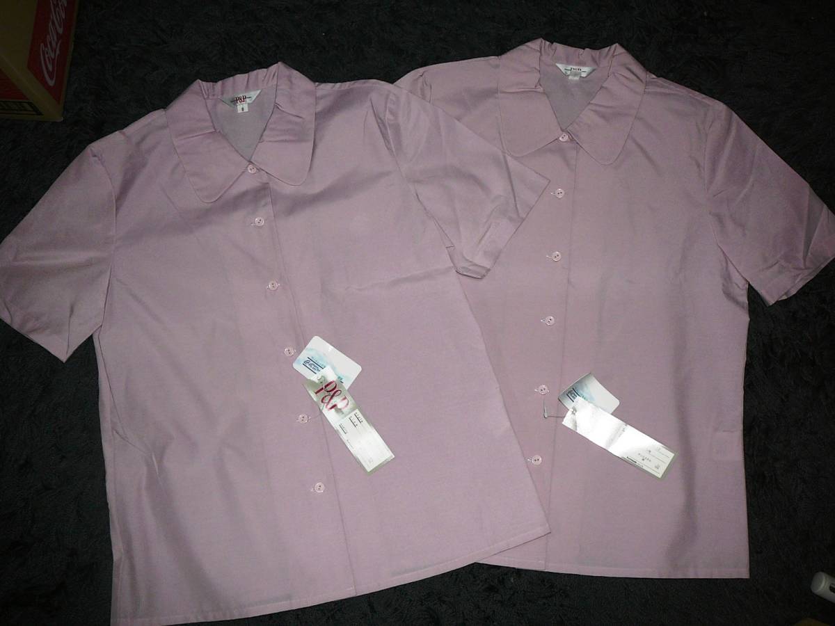 クニサダ製　9号　2枚セット　シャツ　ブラウス　OL制服　コスプレ衣装　タグ付き未使用品_出品はこの2枚セットです