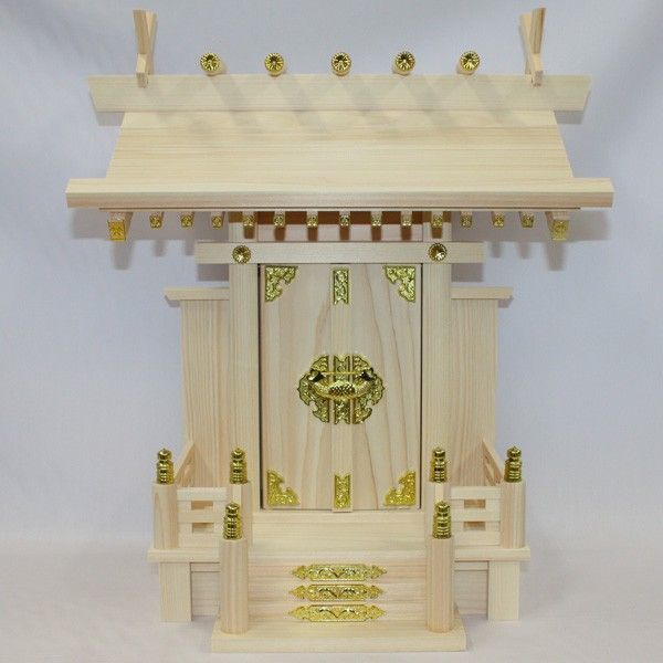  domestic production tohnoh hinoki cypress made household Shinto shrine large god Akira (......) made in Japan household Shinto shrine one company household Shinto shrine plain wood less painting ... .