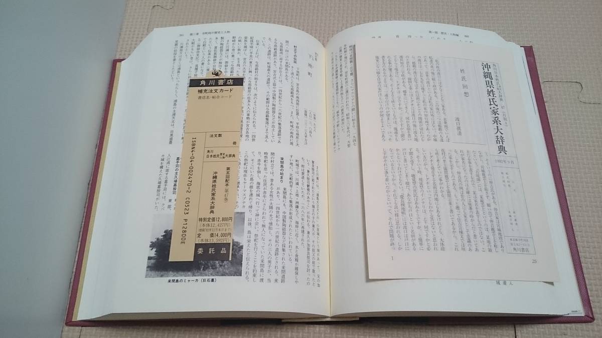 沖縄県姓氏家系大辞典【月報完備】姓名 名字 苗字 地域史 郷土史 沖縄県姓氏家系大辞典【月報完備】姓名 名字 苗字 地域史 郷土史