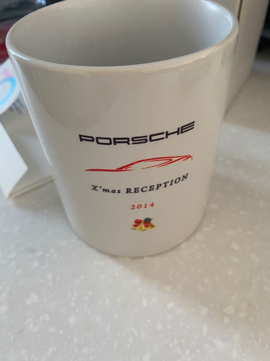 ポルシェ　マグカップ　非売品　ステッカー　シール　2014 コーヒーカップ