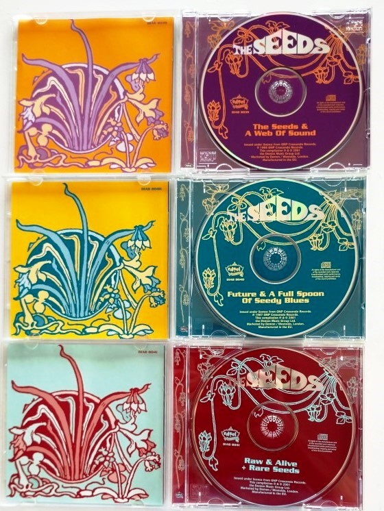 【送料無料】60年代米国サイケバンド,シーズ3CD[THE SEEDS/A WEB OF SOUND][FUTURE/A FULL SPOON OF SEEDY BLUES][RARE＆ALIVE/RARE SEEDS]