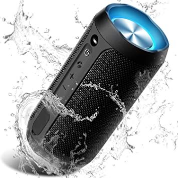 低廉 ブラック Bluetooth マート スピーカー IP67防水防塵 ワイヤレススピーカー スマホ対応 24W出 ブルートゥーススピーカー