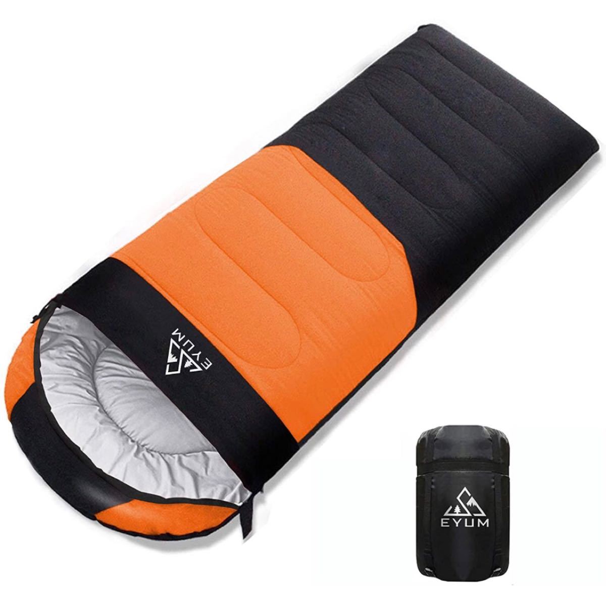  寝袋 シュラフ 封筒型 軽量 超暖かい 210T防水 コンパクト 簡単収納 