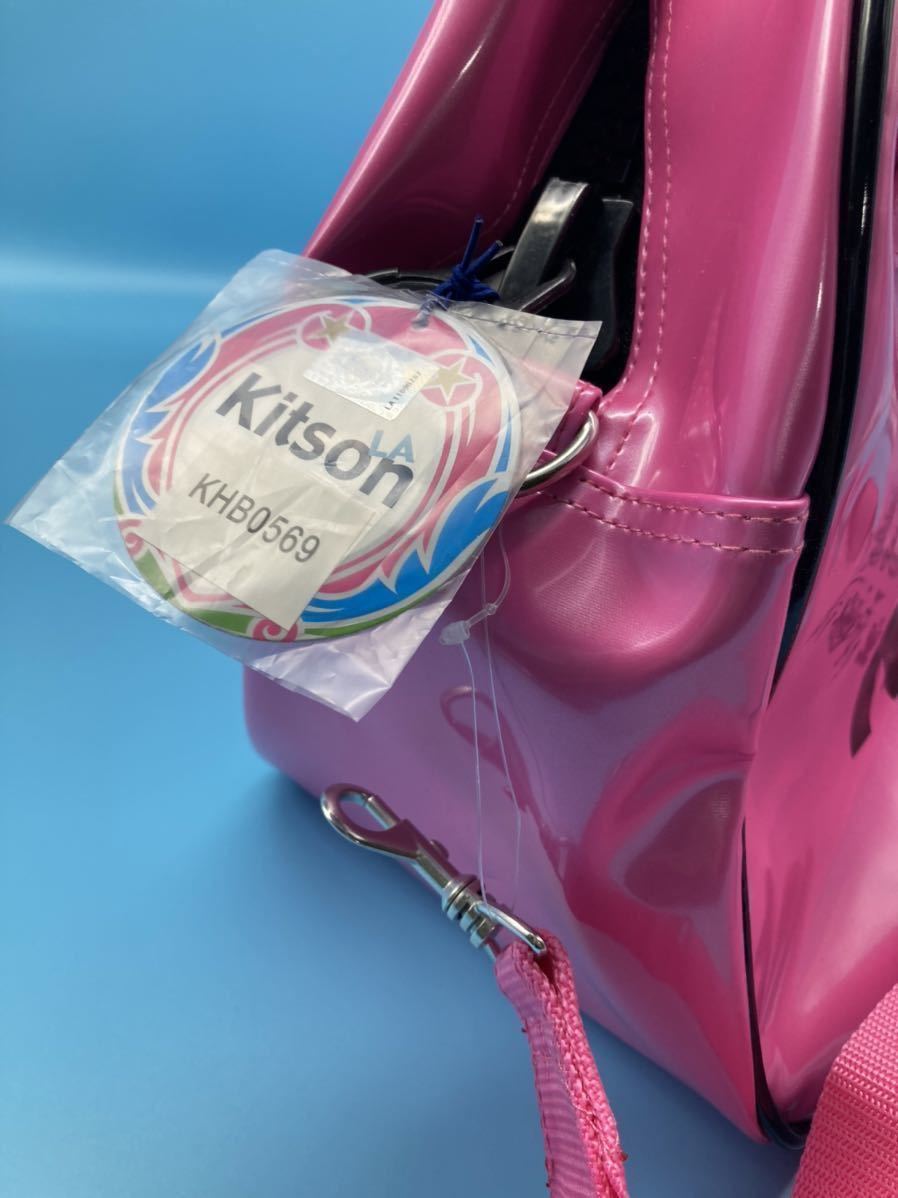 [A2000]kitson Kitson sport bag enamel tag attaching beautiful goods Los Angels pink pretty dressing up 