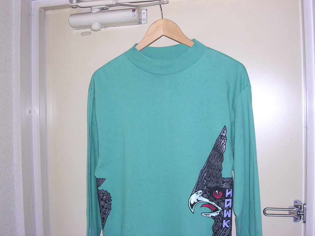 美品 80s 90s USA製 Powell Peralta TONY HAWK 1989 L/S Tシャツ M エメラルドグリーン vintage old thrasher Zorlac DogTown Santacruz