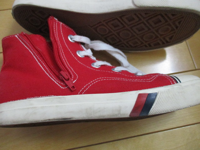 【used　使用回数僅少　超美品】PRO-Keds　プロケッズ　赤い(レッド)ハイカットスニーカー　22cm　男女兼用_画像7