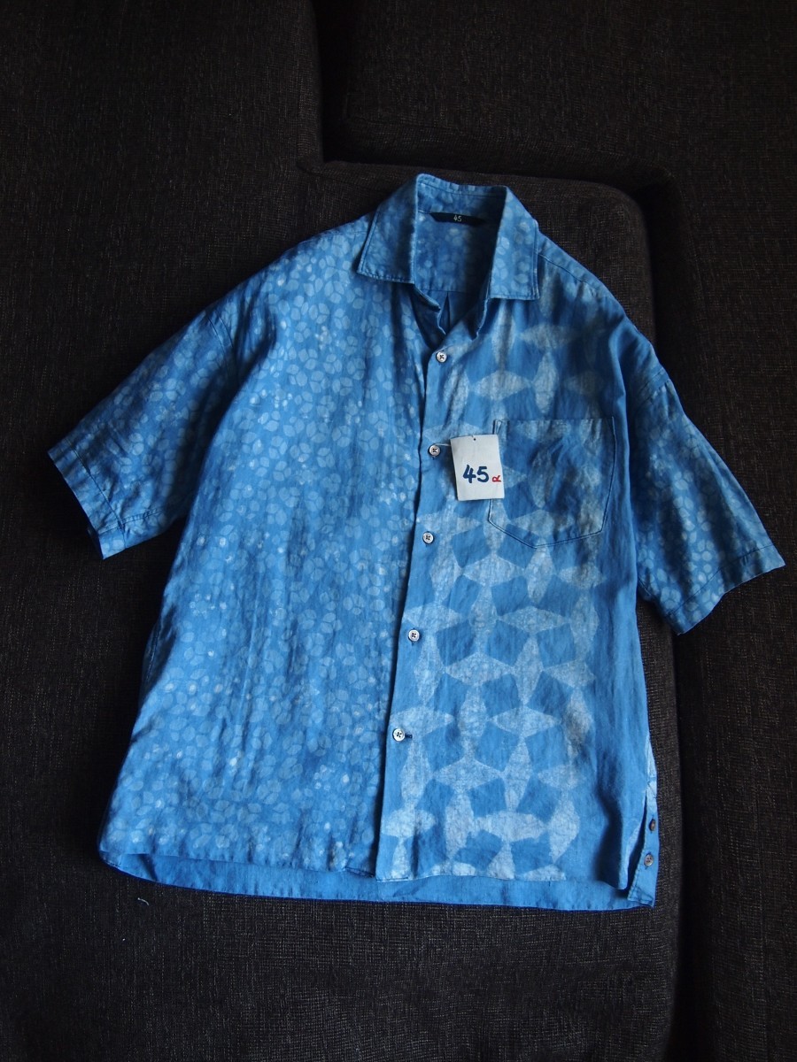 新品！45rpm 藍染めシャツ