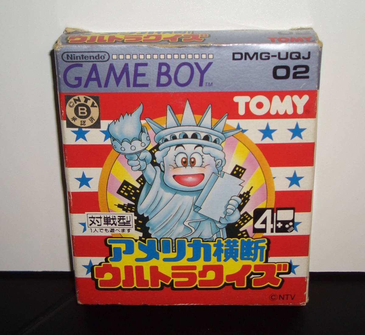 【送料無料】ゲームボーイソフト アメリカ横断ウルトラクイズ DMG-UQJ（箱・説明書付き） GB TOMY QUIZ クイズゲーム_画像1