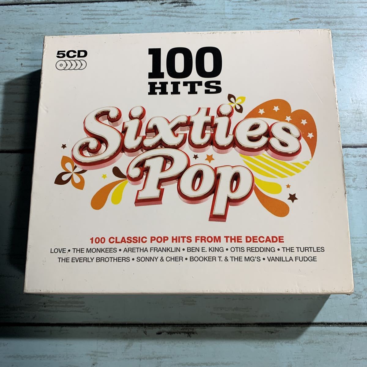 5枚組CD「100 Hits Sixties Pop」60年代ポップスコンピレーション 輸入盤 アレサ・フランクリン オーティス・レディング レア 希少 (2816)_画像1
