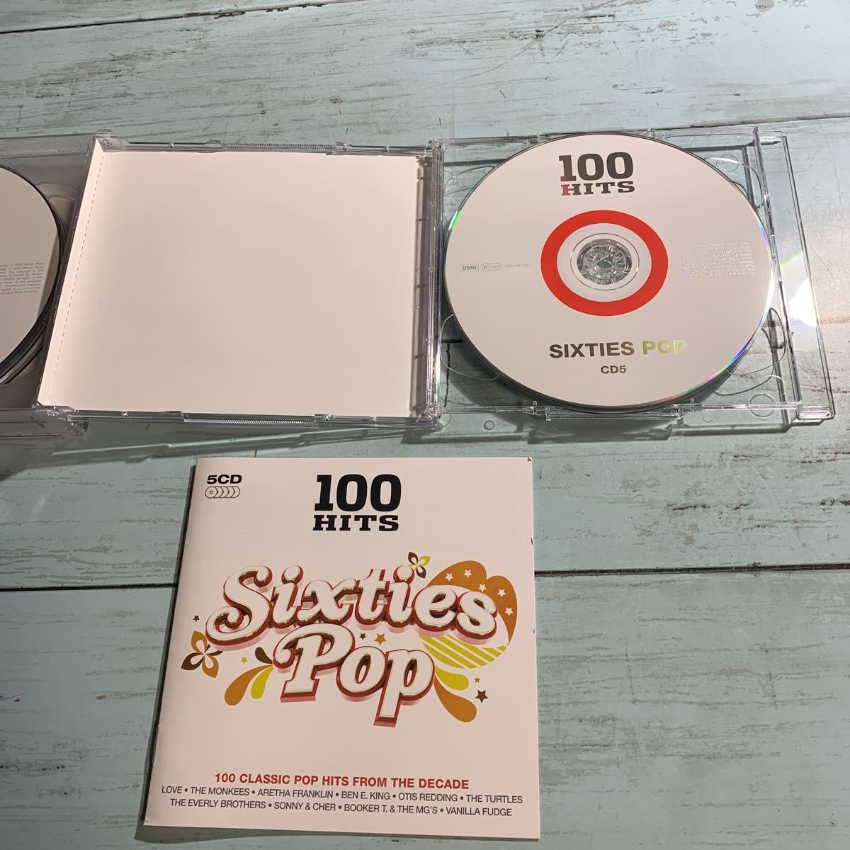 5枚組CD「100 Hits Sixties Pop」60年代ポップスコンピレーション 輸入盤 アレサ・フランクリン オーティス・レディング レア 希少 (2816)_画像5