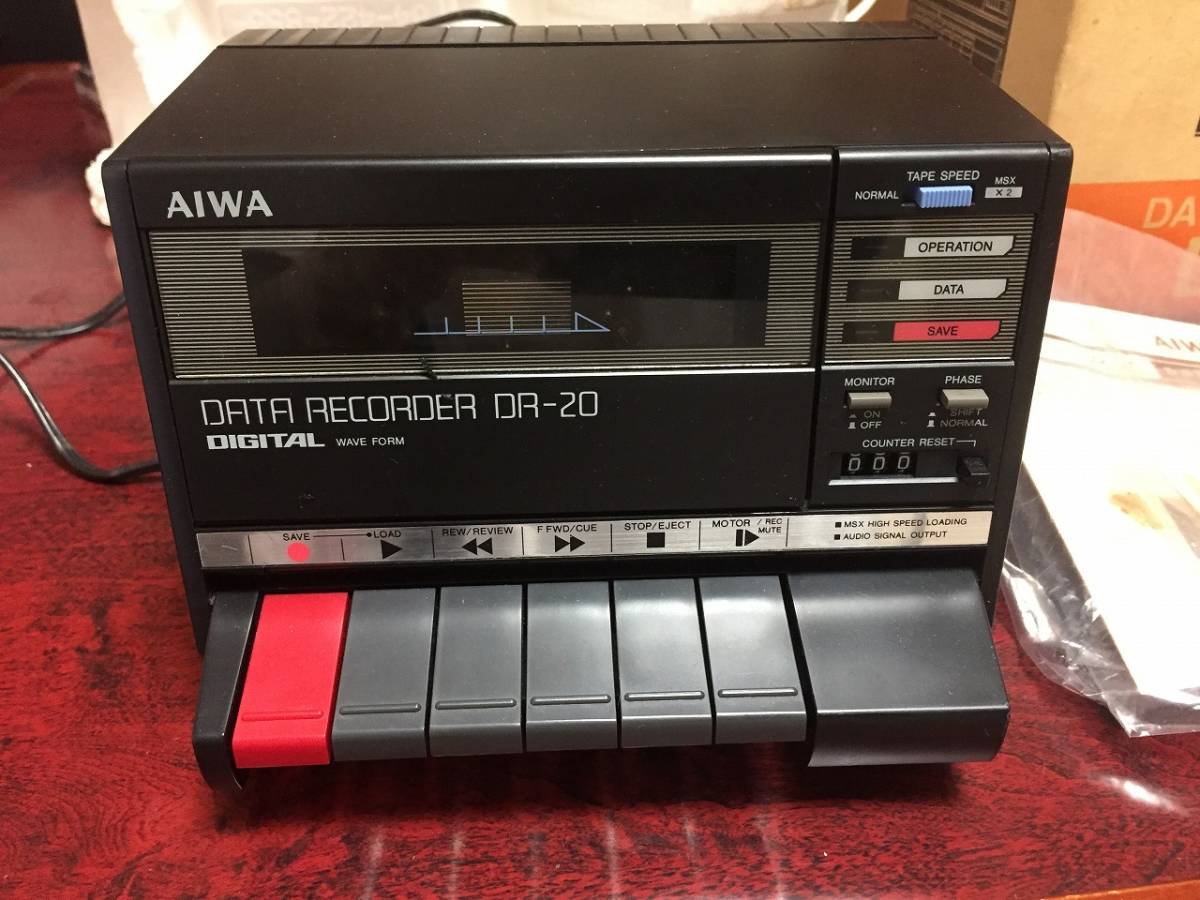 MSX DR-20 データレコーダ DATA RECORDER AIWA 箱説あり_画像2