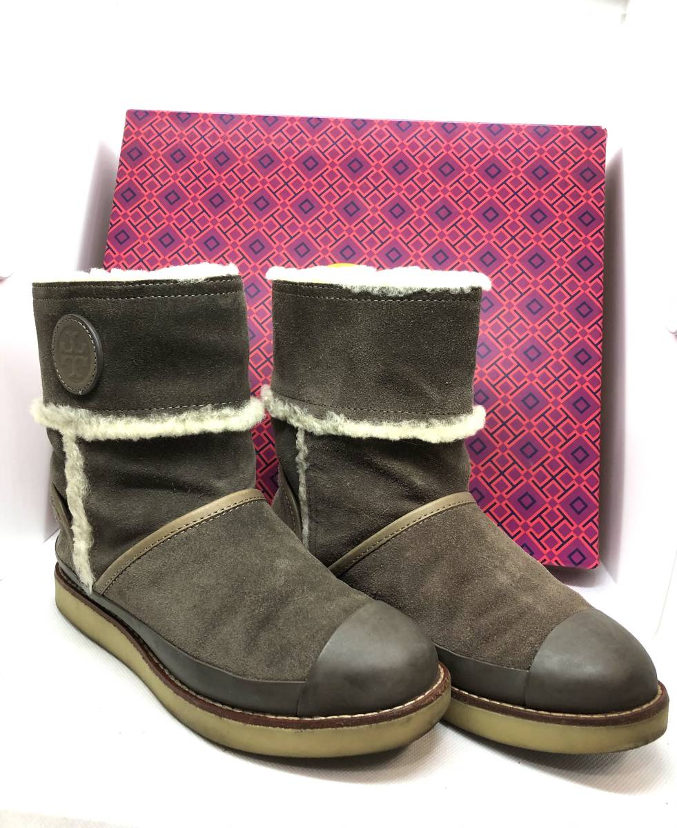 100 %品質保証 レディース グレー ムートン BURCH☆ブーツ TORY 定価