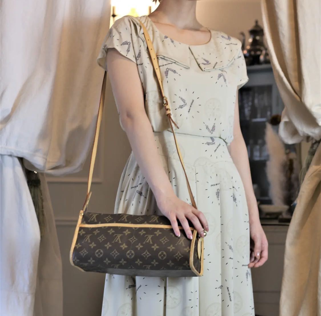 LOUIS VUITTON M40008 DU4097 MONOGRAM PATTERNED SHOULDER BAG MADE IN FRANCE/ルイヴィトンポパンクールモノグラム柄ショルダーバッグ_画像10