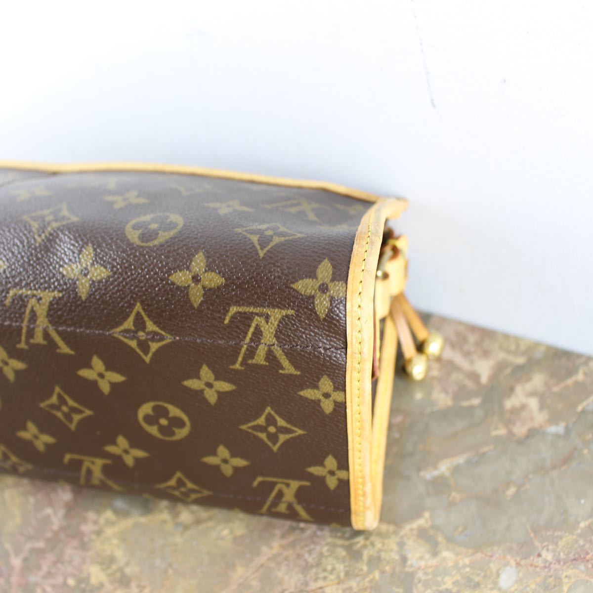 LOUIS VUITTON M40008 DU4097 MONOGRAM PATTERNED SHOULDER BAG MADE IN FRANCE/ルイヴィトンポパンクールモノグラム柄ショルダーバッグ_画像5