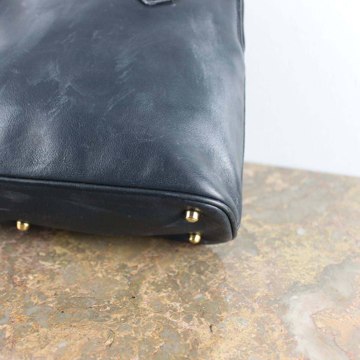 GUCCI BAMBOO LEATHER HAND BAG MADE IN ITALY/グッチバンブーレザー